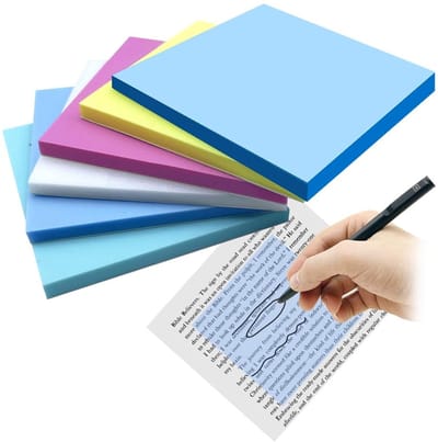 Dailygoods- Zelfklevende Notities 300 Vellen - Transparant - Kantoorbenodigdheden - School - Thuis - Waterdicht CPP-Materiaal - Sticky Notes