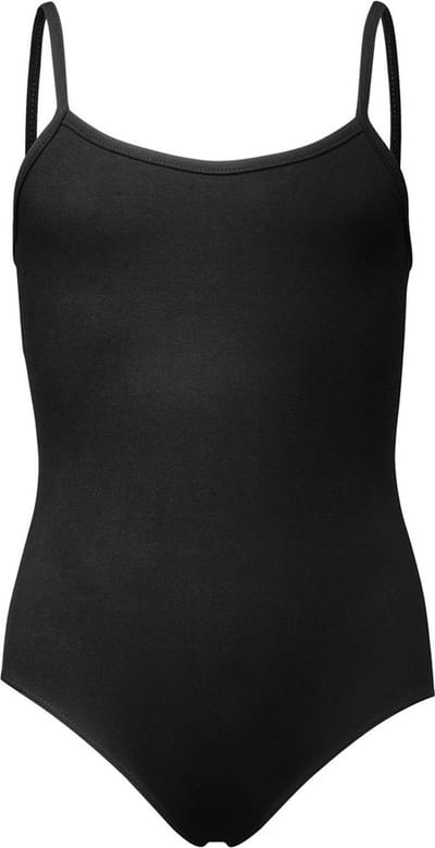 Balletpakje Meisje Papillon PK4001 - Zwart - Spaghettibandjes - Balletpak Kinderen - Turnpakje - Maat 164