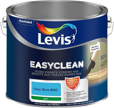 Levis - Easyclean Tegen Zwarte Strepen Mix - Clear Blue B50 - Mengverf - 2,5 L