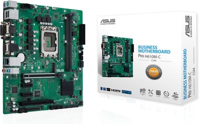 ASUS PRO H610M-C-CSM Moederbord - Intel H610 - Intel LGA1700 - DDR5 RAM - Micro-ATX