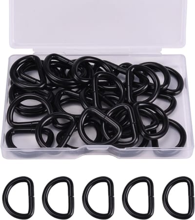 32 Stuks Metalen D-Ringen in Goud en Zilver voor Tassen, Rugzakken en DIY Creaties - 20mm x 3.8mm