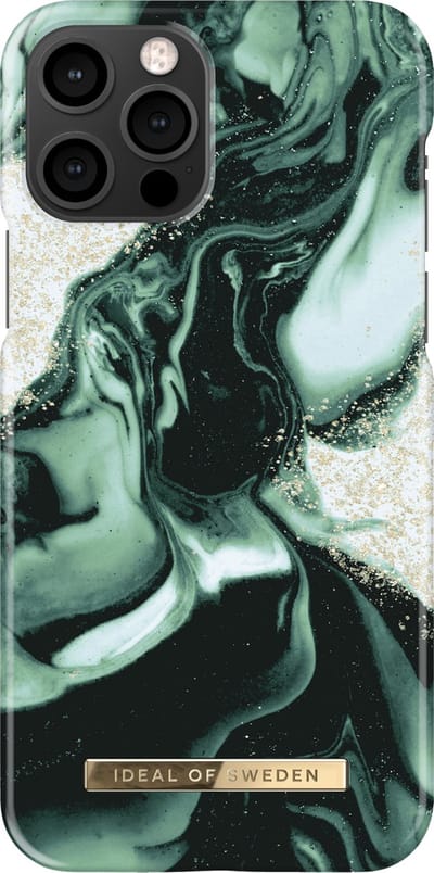 iDeal of Sweden iPhone 13 Pro Backcover hoesje - Fashion Case - Golden Olive Marble
