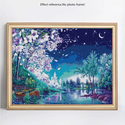 Plein rond diamant mosaïque paysage 5D bricolage diamant peinture diamant broderie vente photo 20X30