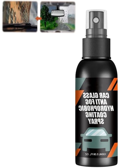 Effectieve Anti Fog Spray voor Autoruiten, Waterafstotende Spray voor Ruiten, Voorkom Beslag en Regen op Autoruiten, 100ml