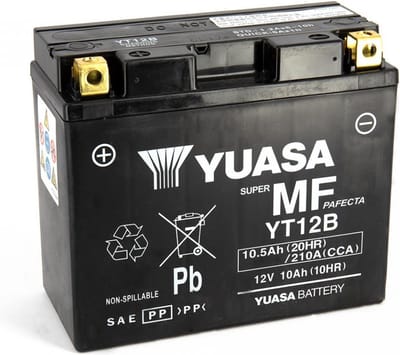 Batterie SLA Yuasa pour Moto Ducati 998 S Superbike 2002 YT12B / YT12B-BS / 12V 10.5Ah Neuf