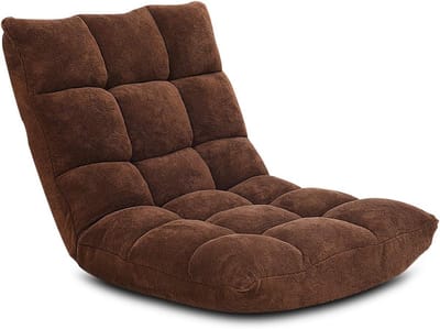 Verstelbare Vloerstoel met Rugleuning - Inklapbare Floor Chair voor Woonkamer en Slaapkamer