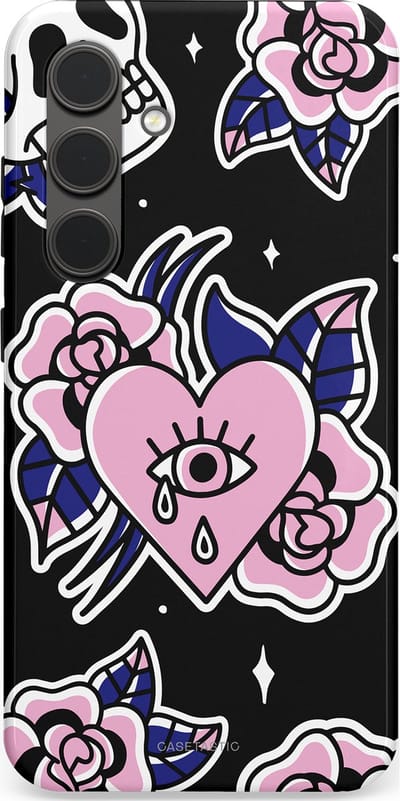 Casetastic Hoesje Geschikt voor Samsung S24 - Stijlvolle Beschermende Duo-layer Case - Eindeloze passie