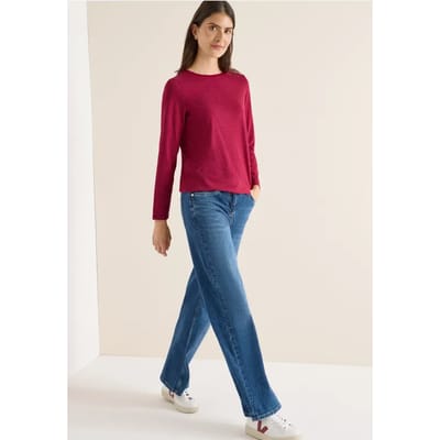 Shirt met ton-sur-ton strepen