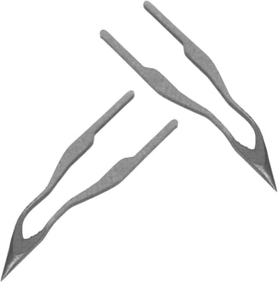 Houtbrander Tips - Pyrografie Punten - Houtbewerking Decoratie - Hoge Impedantie Draadpen - 2.70X0.70X0.10CM - Grijs