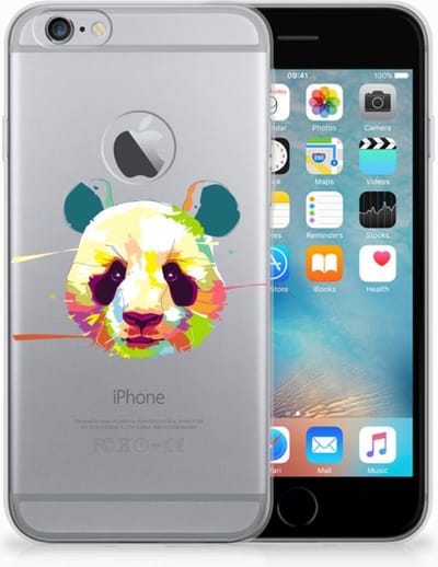 Apple iPhone 6 Plus | 6s Plus Telefoonhoesje met Naam Panda Color