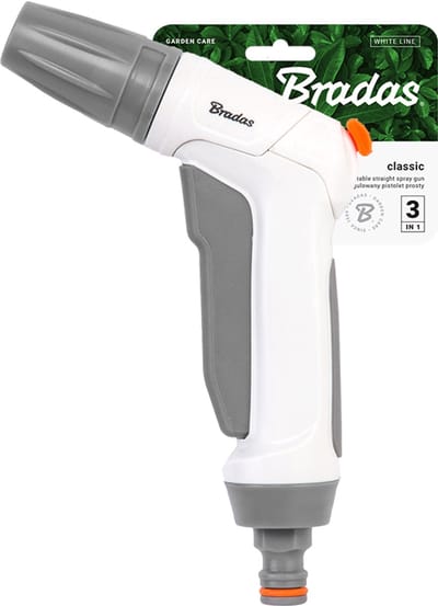 Bradas WHITE LINE Classic Spuitpistool - Verstelbaar Broespistool met 3 Sproeistanden - Tuinsproeier voor Bewatering