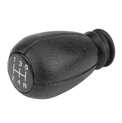 Allecto - Gear Shift Knob - 5 Versnellingen - Modern - Zwart - Pookknop - Geschikt voor Peugeot en Citroën - Rond model