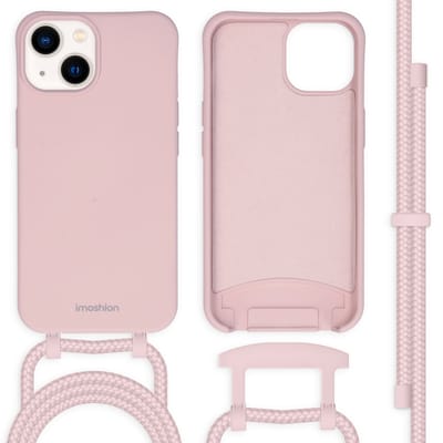 imoshion Hoesje - Geschikt voor Apple iPhone 14 - Color Backcover met afneembaar koord - Roze