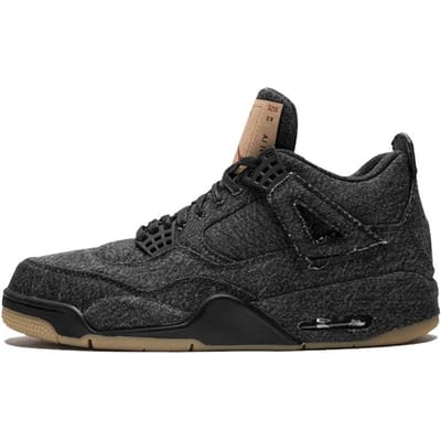 Jordan 4 Retro Levi's Zwart Levi's Label AO2571-001 42.5 black