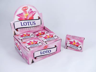 HEM Wierook Kegels / Cones - Lotus - Voordeelbox (12 Pakjes / 120 Kegels)