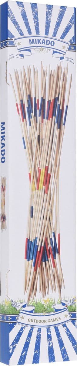 Mikado XXL houten spel 31 stokken multicolor educatief speelgoed.