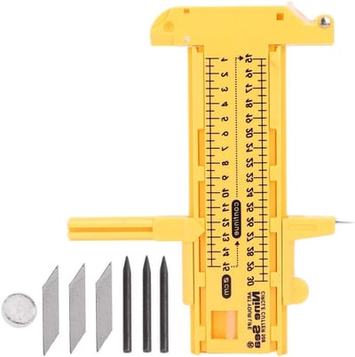 Hoogwaardige Gele PVC Plastic Verstelbare Compas Cirkelzaag - Precisie Snijgereedschap voor Creatieve Projecten en Hobbymaterialen
