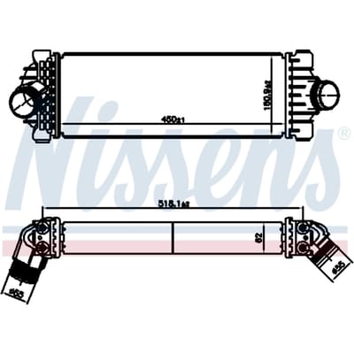 Intercooler NISSENS 961230