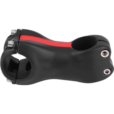 Matte Full Carbon Fiber Minus 17 degrees Mountain Bicycle Road Bike Handlebar Stem(Red 70x31.8mm) black