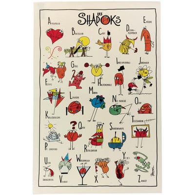 Theedoek - alfabet boek Winkler Shadoks
