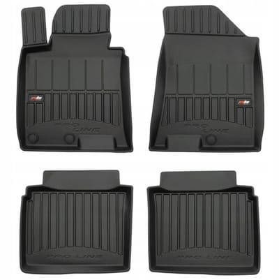 Frogum No.77 - Automatten 3D - Geschikt voor Hyundai i40 (2011-2019) - 4-delige set - Hoge rand 6cm - Zwart