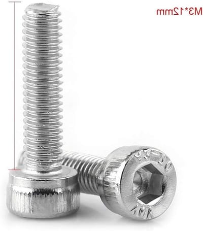 Hexagonale cilinderkopbout schroeven in roestvrij staal 304, M3 maten 6-30mm, perfect voor mechanische toepassingen en constructies