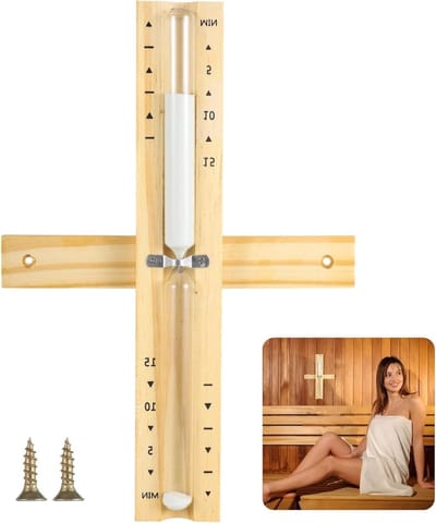 Elegante houten zandloper met draaibaar ontwerp, wandmontage mogelijk en nauwkeurige tijdsaanduiding voor een stijlvolle uitstraling in elk interieur