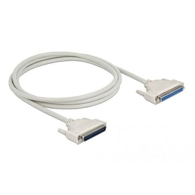 Delock Aansluitkabel Serieel [1x D-sub bus 37-polig - 1x D-sub stekker 37-polig] 2 m Beige