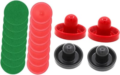 Airhockey Set - Tafelspel Accessoires - Spelplezier Thuis - Complete Vervangingsset - 8 Pucks 4 Pushers - Afgebeeld