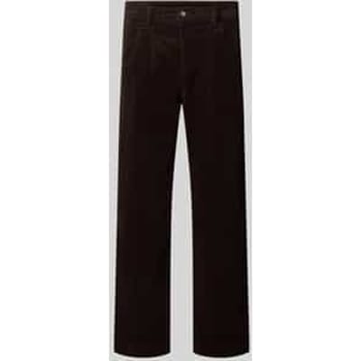 straight fit broek van katoenmix in corduroy look
