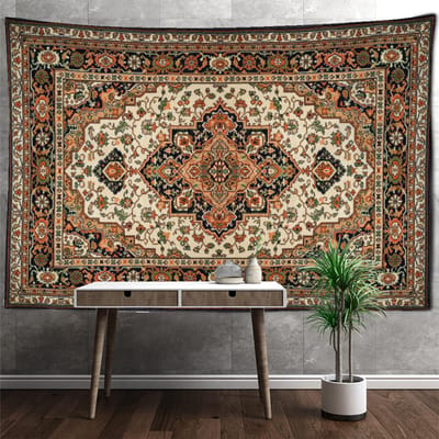 Tapisserie murale suspendue Mandala rétro, Style bohémien, sorcellerie psychédélique, tapis Hippie pour chambre à coucher, décoration de maison 230x180cm