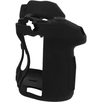 Silicone Cameratas Beschermhoes met Lychee Textuur Camera Body Cover voor S1 S1R Camera black