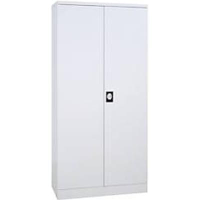 Stalen kast, H 1950 x B 920 x D 500 mm, wit/wit