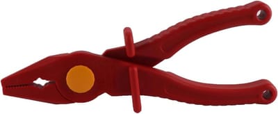 Plastic Tang - Isolerende Grip - Elektrisch Werk - Niet Magnetisch - 195 mm - Rood