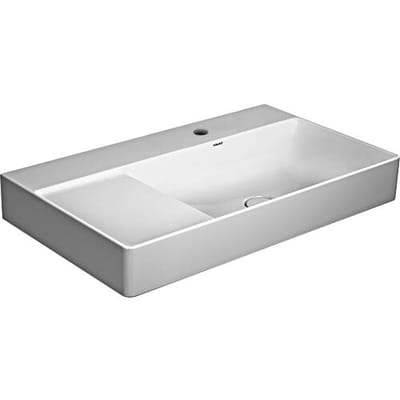 Duravit DuraSquare washbasin ground asymmetric with tap hole 80 x 47 cm, basin right 2349800071