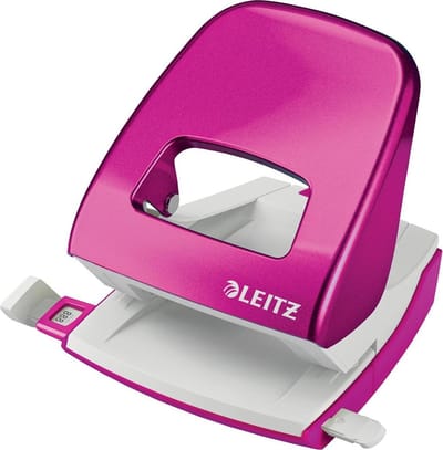 Leitz - Perforator - WOW - Roze - Blister