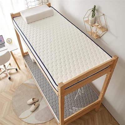 Draagbare Futonmatras - Vloerbed Camping - Comfortabel Slapen - Opvouwbaar Ontwerp - 120 x 190 cm - Wit