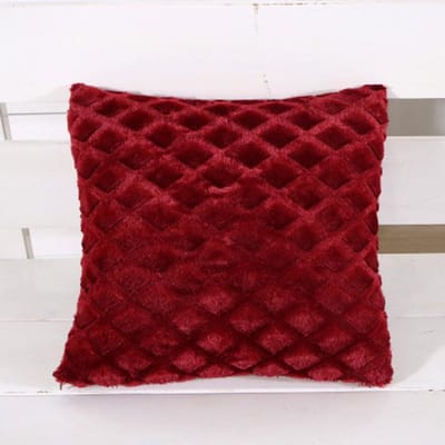 43x43cm Kussensloop Goud Pluche Bank Woondecoratie Klassiek Nachtkastje Bont Wit Comfortabele Kussensloop Decoratief