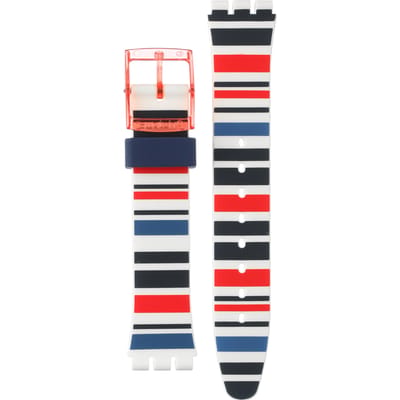 Swatch Plastic - Originals Medium (34mm) /Access/Solar/Musicall/Stop - G/SK/SL/SR/SS/SO28 AGR712 GR712 Sea Barcode Horlogeband