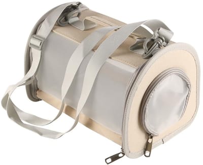 Dailygoods- Cavia Draagtas - Draagbare Huisdierdrager - Ademend Gaas - 2 Vensters - 1 Zijopening - 27x18x15cm - Lichtgewicht 0,38kg - Huisdier Draagtas