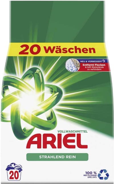 Ariel Waspoeder Regular 4 x 20 Wasbeurten