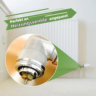 Verwarmingsventiel Adapter Set - 2 Stuks 304 Roestvrij Stalen Thermostaatkop voor Radiatoren - RA naar M30 x 1,5