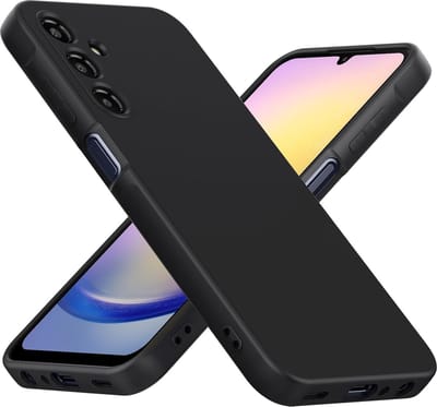 Hoesje geschikt voor Samsung Galaxy A24 hoesje Siliconen cover Zwart soft backcover