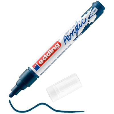 edding 5100 Acrylic "Acrylmarker - Medium" - Elegant Nachtblauw