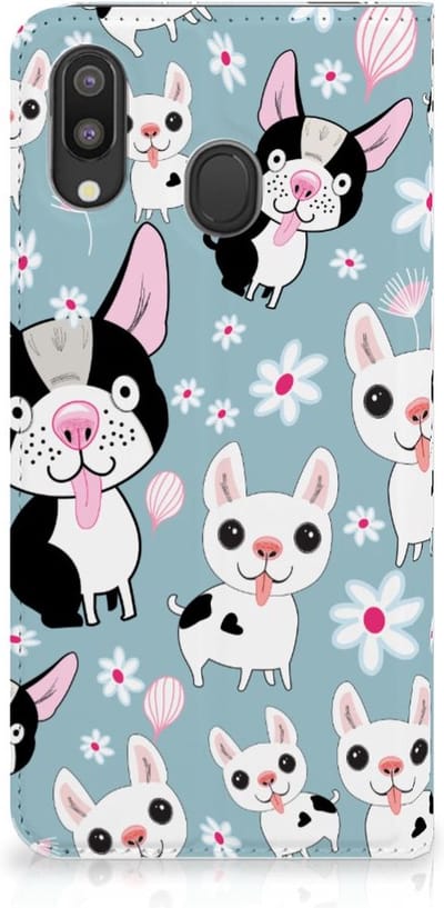 Standcase Hoesje voor Samsung Galaxy M20 Hoesje maken Hondjes