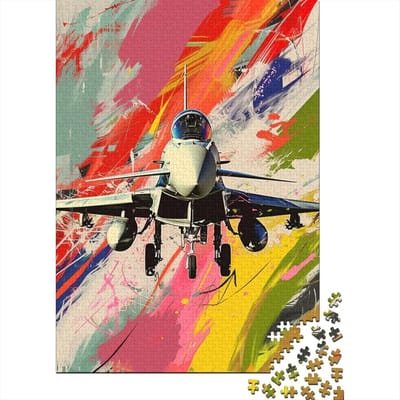 Helikopter Puzzel - 1000 Stukjes - Ontspanning Thuis - Hoge Resolutie Print - 75 x 50 cm - Stijl 1