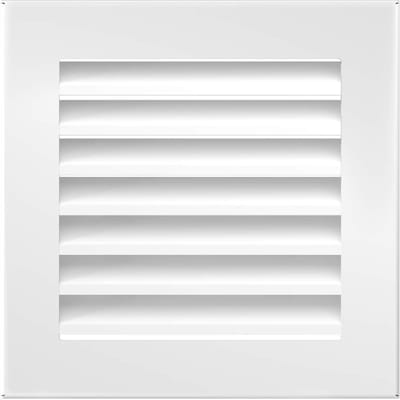 Ventilatierooster Haardrooster 17cm x 17cm Wit