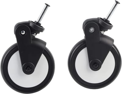 Strollers Rubber wheels, 1 pair of solid natural rubber strollers Wheels Replacement accessories with tools(1 pair front)