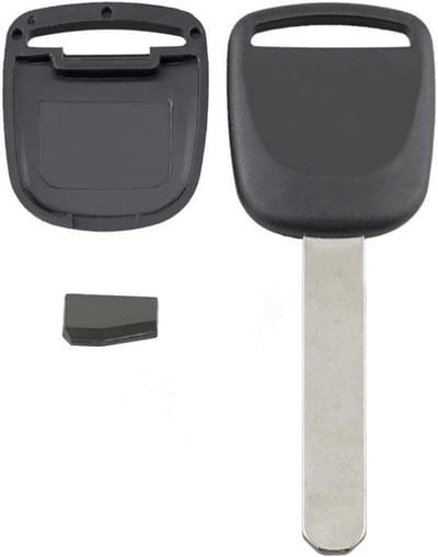 - Ongesneden ontsteking transponder sleutel voor Honda Civic CR-V 2003-2005 Element Odyssey S2000 - Pack van 1 - zwart - compatibel - sleutelhanger auto - vervangingssleutel auto.