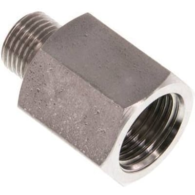 G 1/4'' x G 1/8'' F/M RVS Verloopring 40 Bar